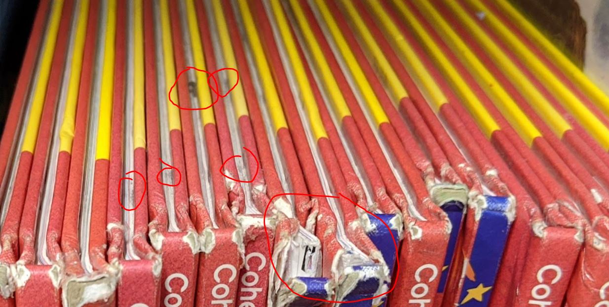 Example of multiple potential damage issues